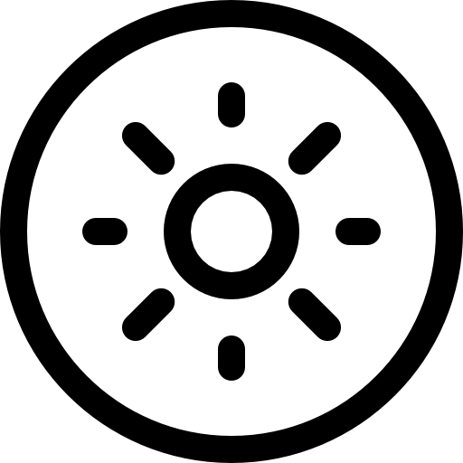 luminosité Basic Rounded Lineal Icône