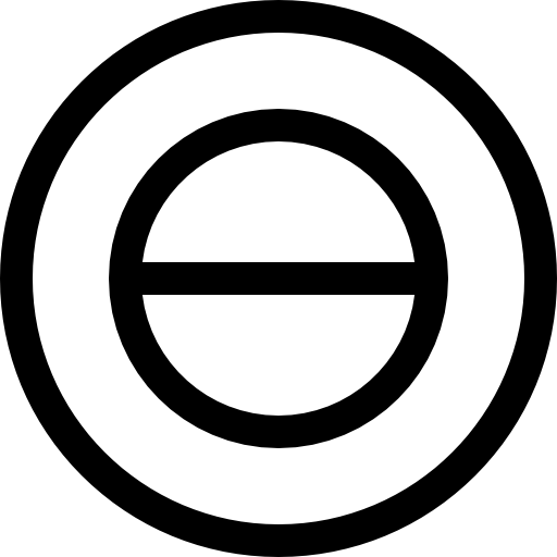 schwarz und weiß Basic Rounded Lineal icon
