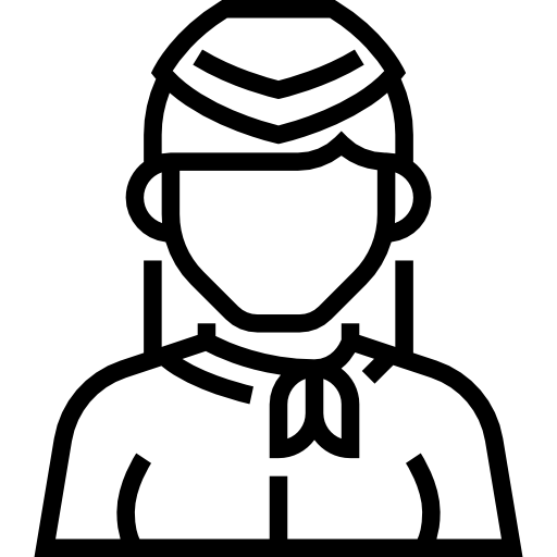flugbegleiterin Meticulous Line icon