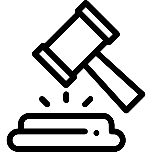 subasta Detailed Rounded Lineal icono