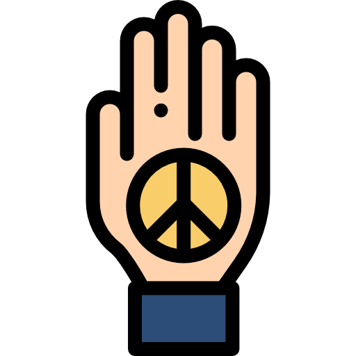 平和 Detailed Rounded Lineal color icon