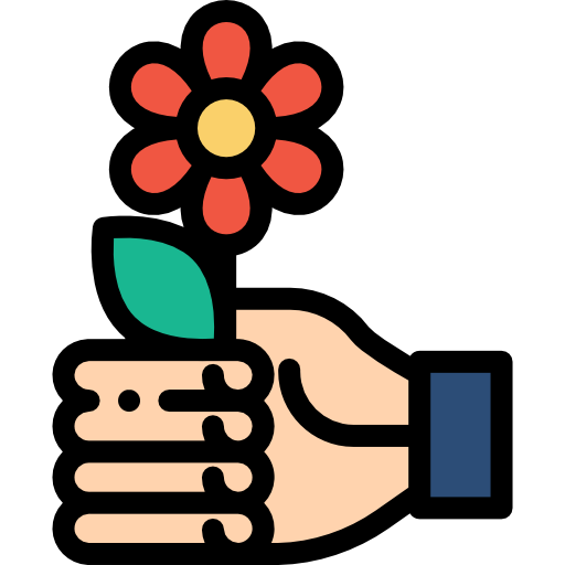 Flower Detailed Rounded Lineal color icon