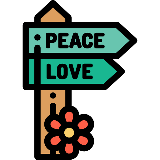Peace Detailed Rounded Lineal color icon
