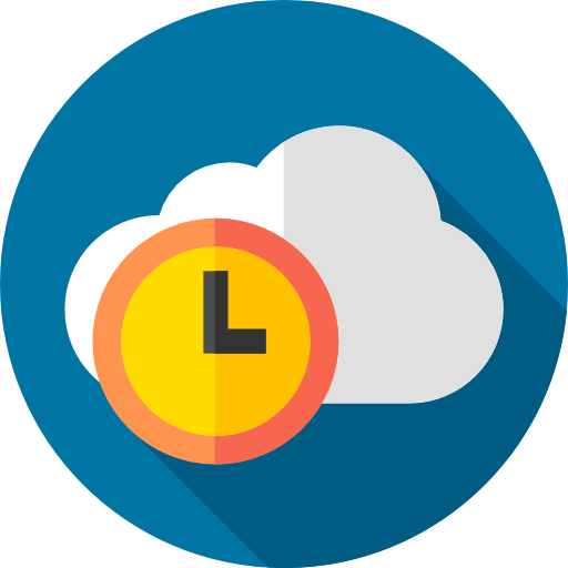 cloud computing Flat Circular Flat icon