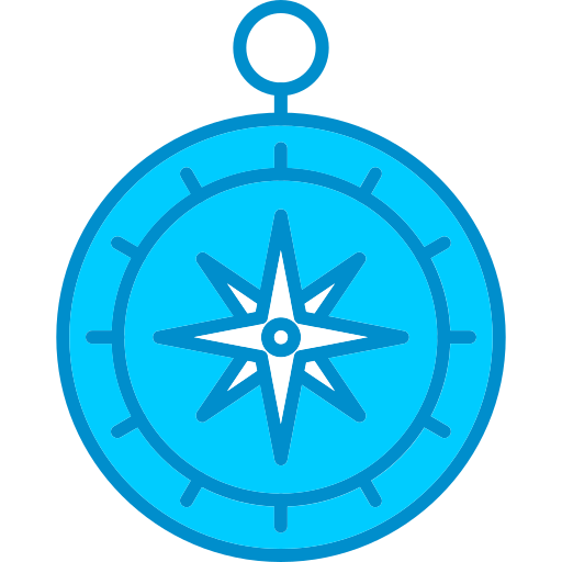 brújula Generic Blue icono