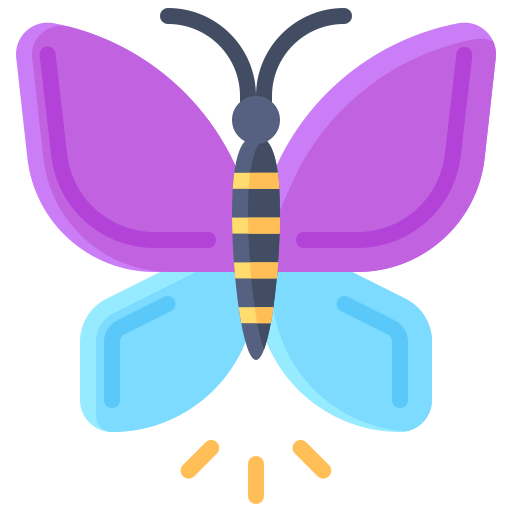 mariposa Generic Flat icono