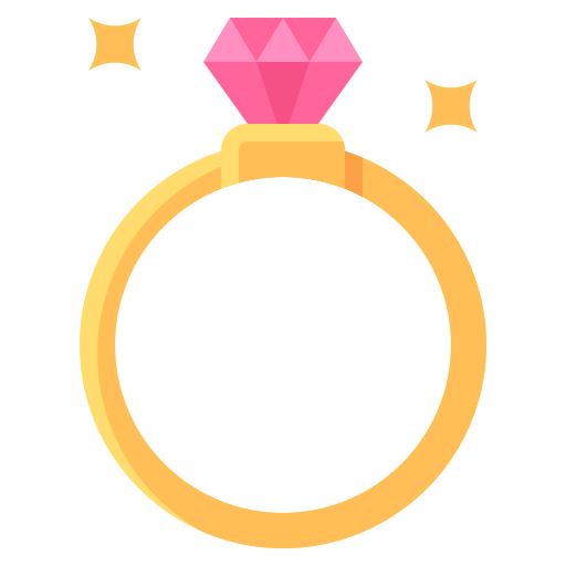 anillo de compromiso Generic Flat icono