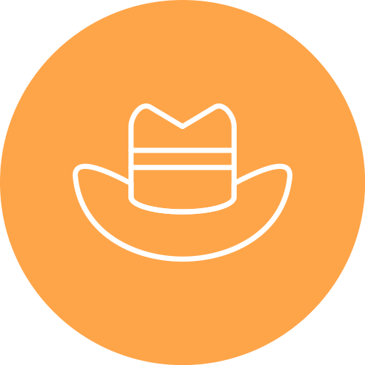 sombrero de vaquero Generic Flat icono