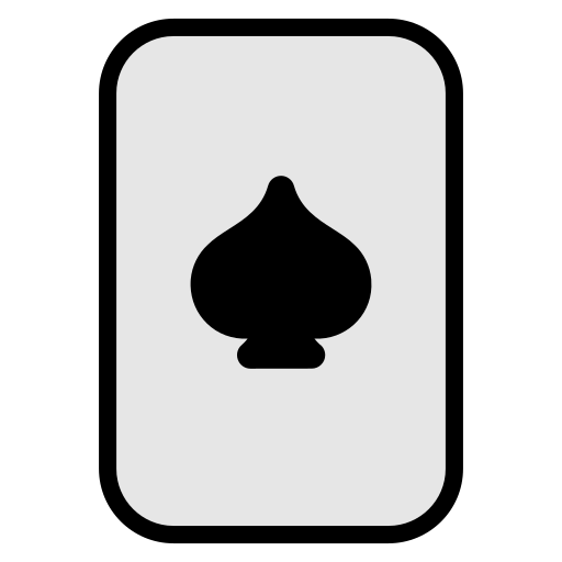 Ace of spades Generic Outline Color icon