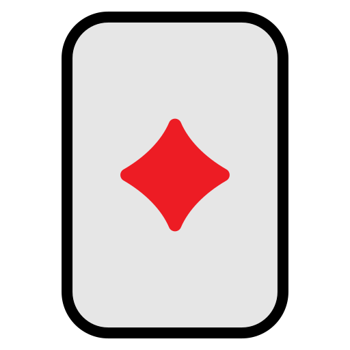 Ace of diamonds Generic Outline Color icon