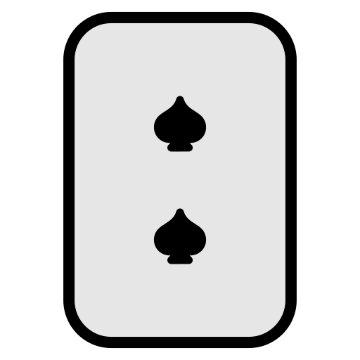 Two of spades Generic Outline Color icon