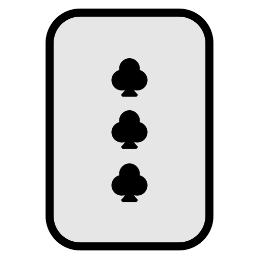 세 개의 클럽 Generic Outline Color icon