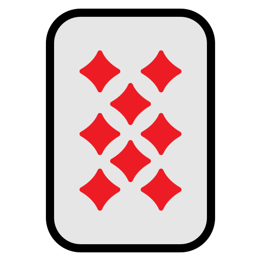 Eight of diamonds Generic Outline Color icon