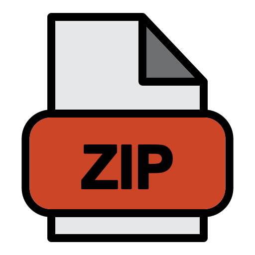 arquivo zip Generic Outline Color Ícone
