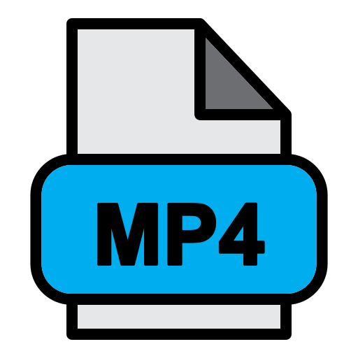fichier mp4 Generic Outline Color Icône