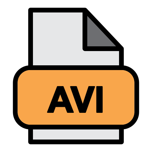 avi 파일 Generic Outline Color icon