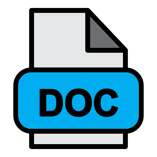 archivo doc Generic Outline Color icono