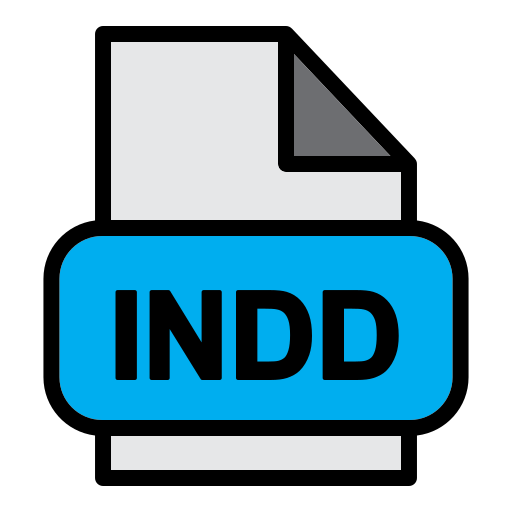 Indd file Generic Outline Color icon