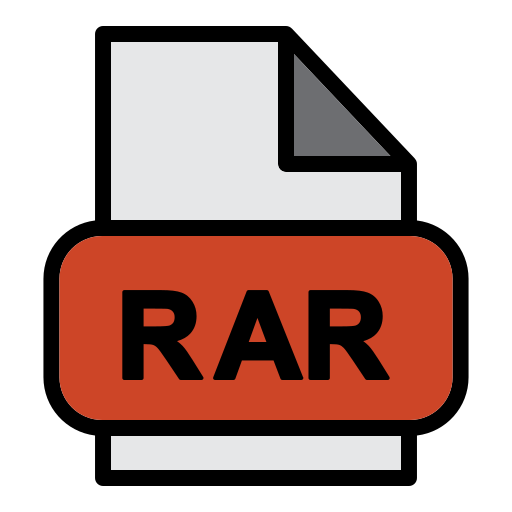 rar 파일 Generic Outline Color icon