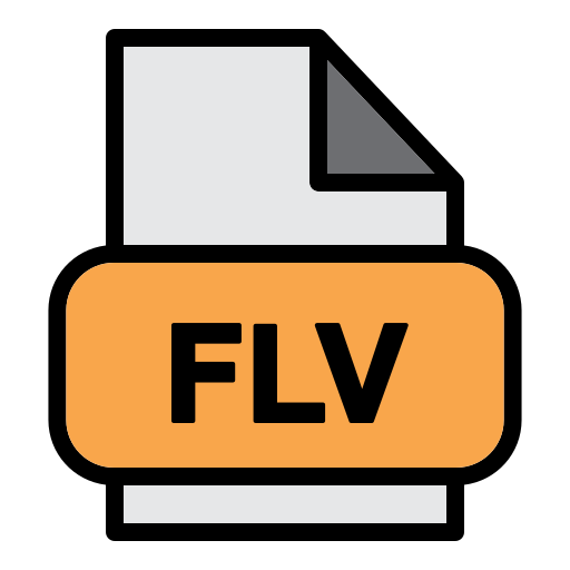 Flv file Generic Outline Color icon