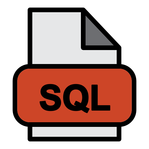 sql файл Generic Outline Color иконка