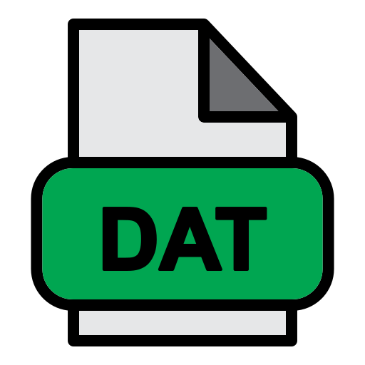 dat-datei Generic Outline Color icon