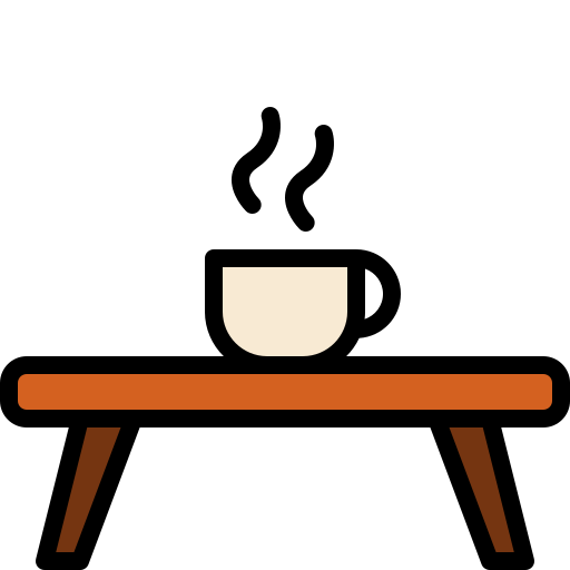 tavolino da caffè Generic Outline Color icona