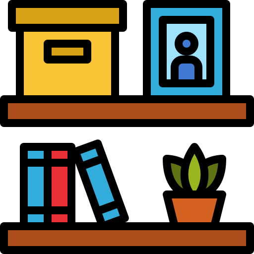 Shelf Generic Outline Color icon