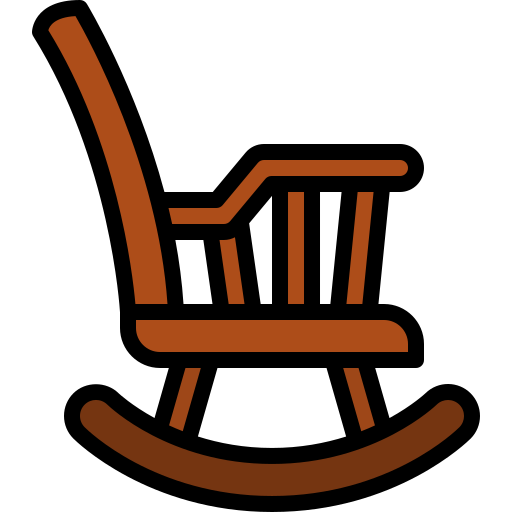 fauteuil à bascule Generic Outline Color Icône