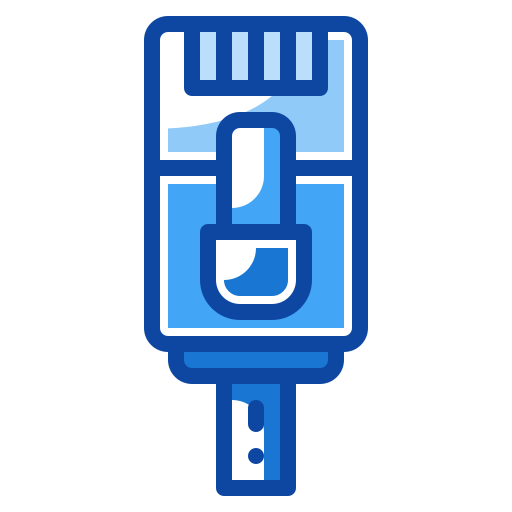 rj45 Generic Blue icon