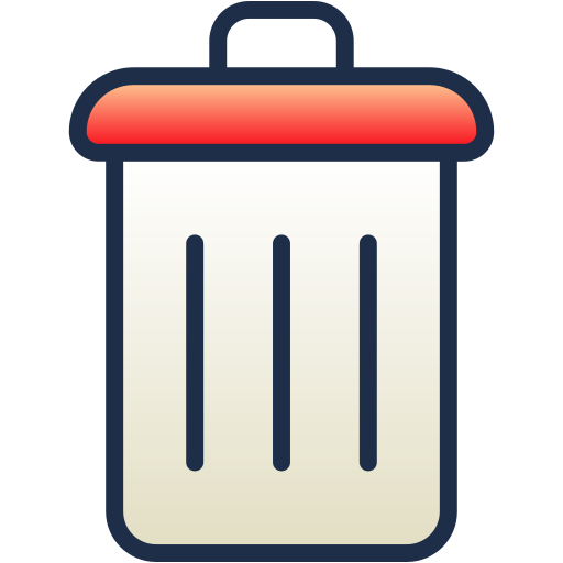 Trash can Generic Lineal Color Gradient icon