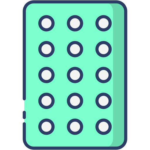 Blister pack Generic Outline Color icon