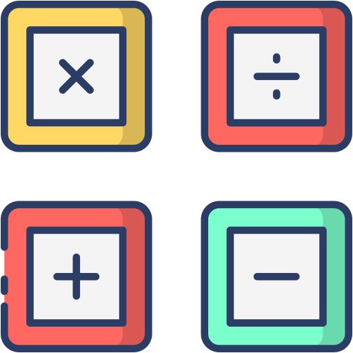 matemáticas Generic Outline Color icono