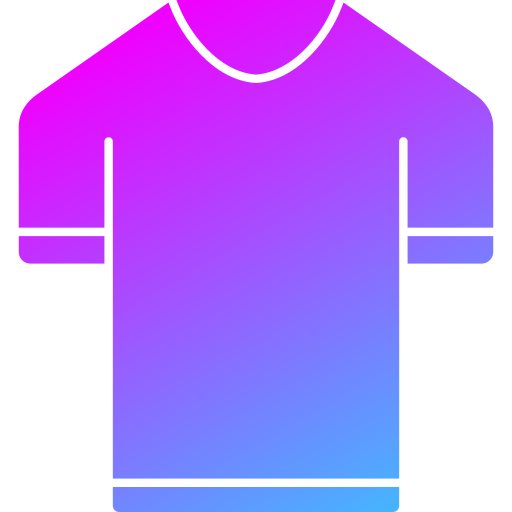 camiseta de manga corta Generic Flat Gradient icono