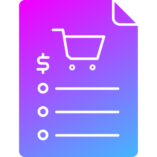 Invoice Generic Flat Gradient icon