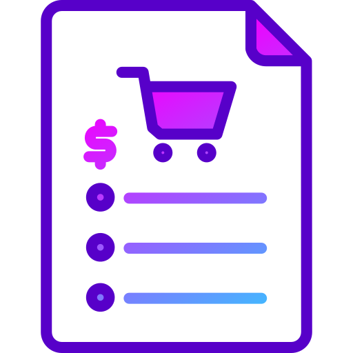 Invoice Generic Lineal Color Gradient icon
