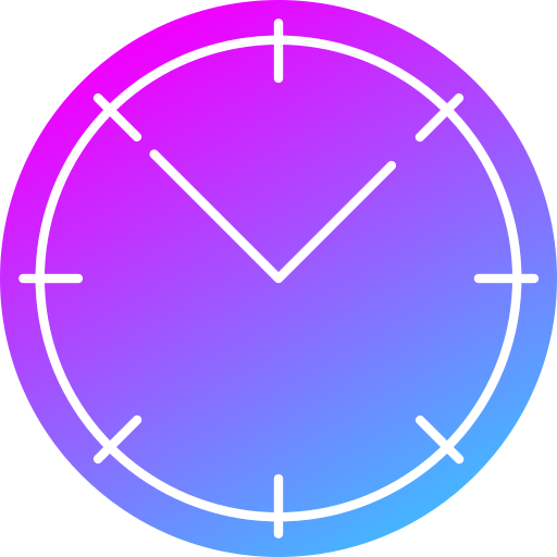 시간 Generic Flat Gradient icon
