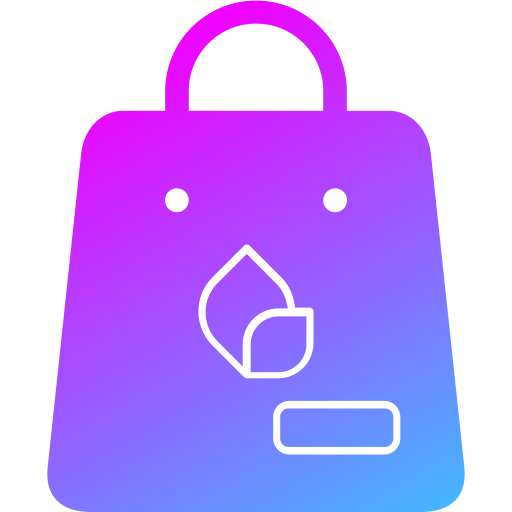 ekologiczna torba Generic Flat Gradient ikona