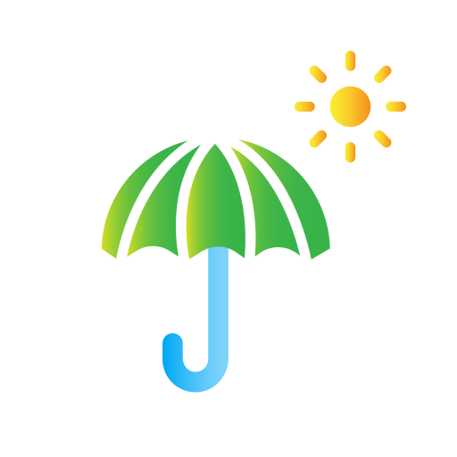 gli ombrelli Generic Flat Gradient icona