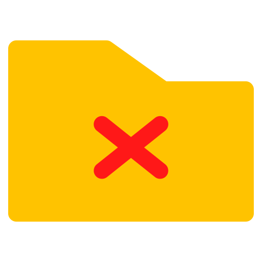 usunięty folder Generic Flat ikona