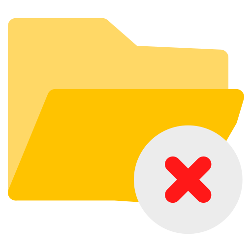 usunięty folder Generic Flat ikona