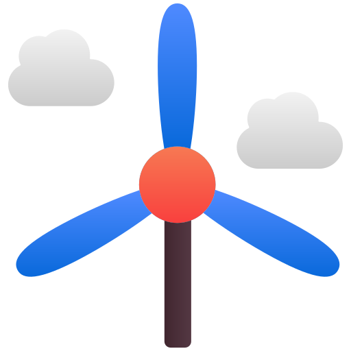 Wind turbine Generic Flat Gradient icon