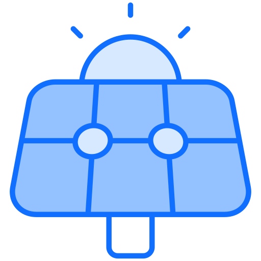 太陽光発電 Generic Blue icon