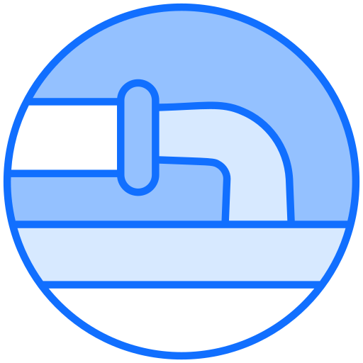 수질 오염 Generic Blue icon