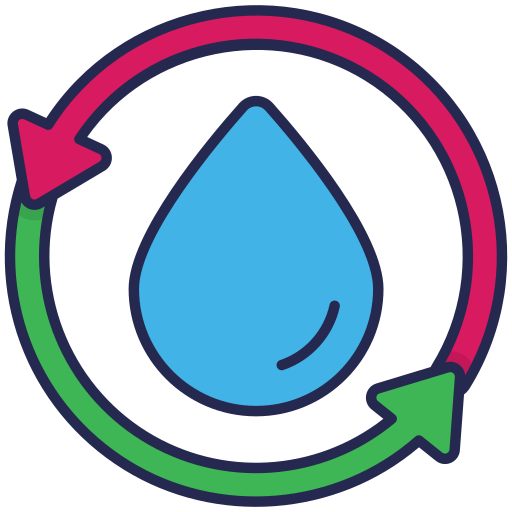 riciclare l'acqua Generic Outline Color icona