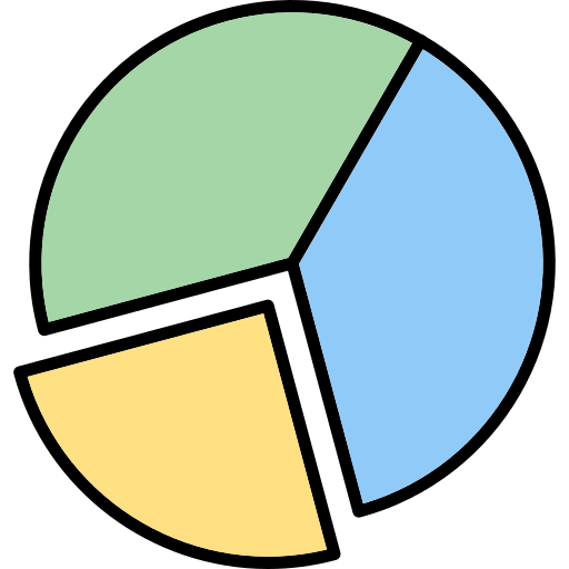 gráfico circular Generic Detailed Outline icono