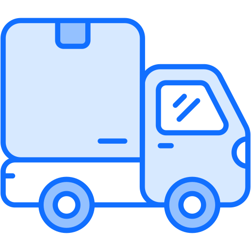 camión de reparto Generic Blue icono