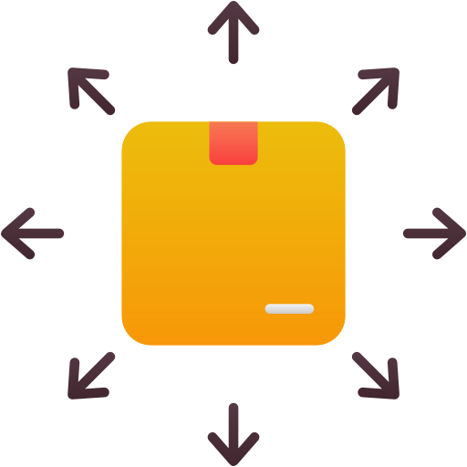 Distribution Generic Flat Gradient icon