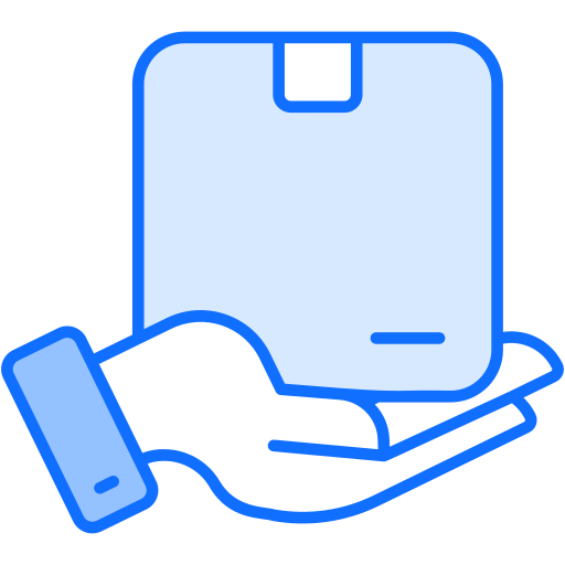drop verzending Generic Blue icoon