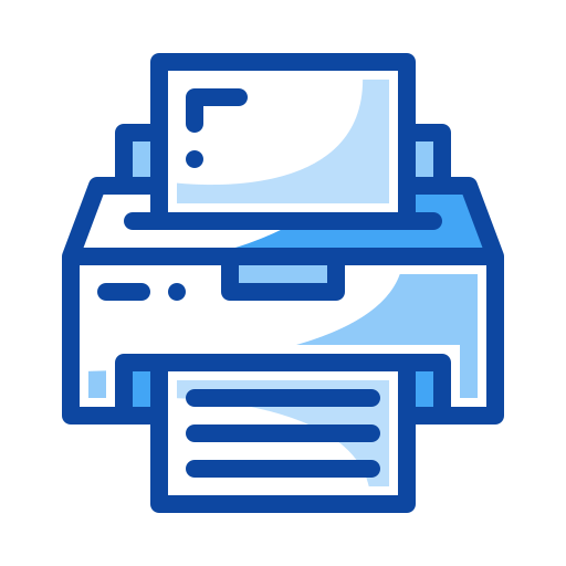 Print Generic Blue icon